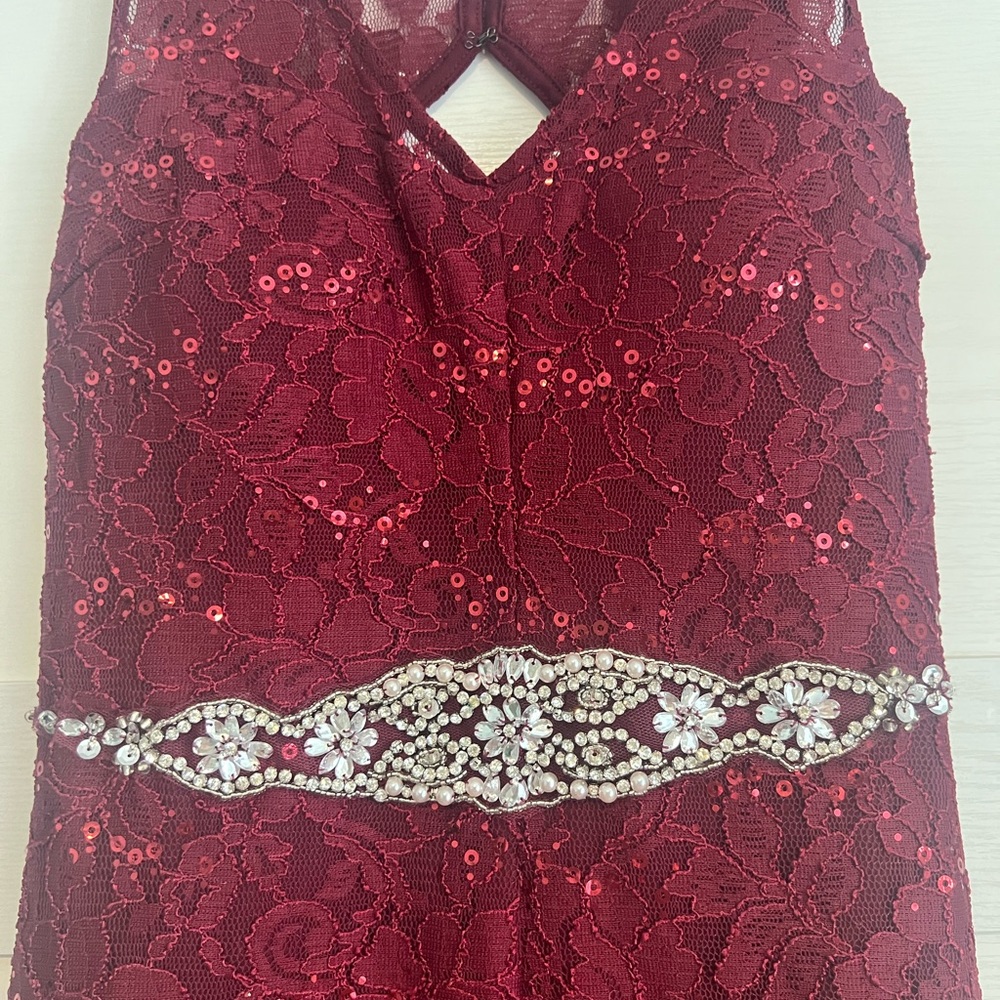 Burgundy/Wine/Cranberry Evening Gown Formal  Prom Dress